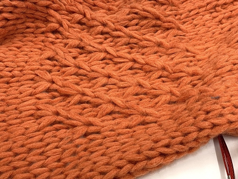 tubular BFL cardigan  color MANDARINE