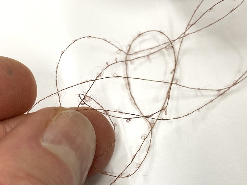 ultra cobweb cashmere color warm deep oak brown