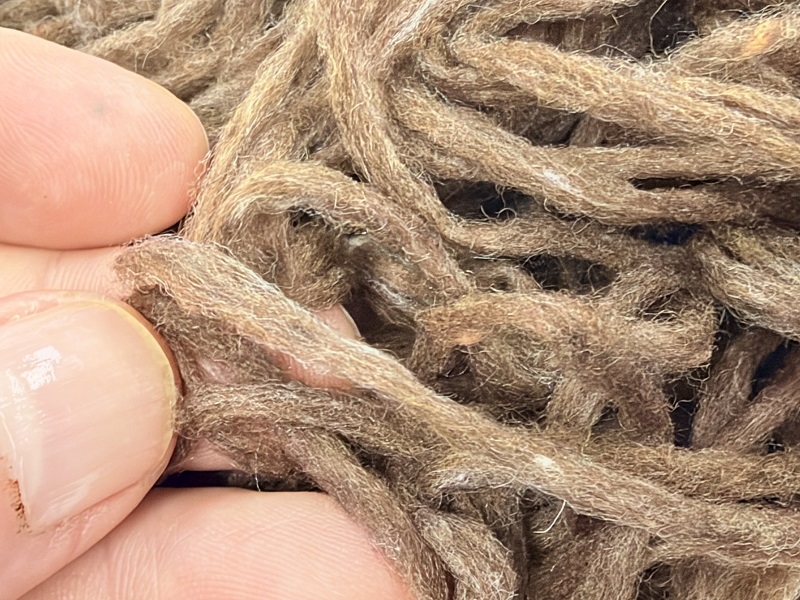 fibers i used to be a pullover teddybear brown