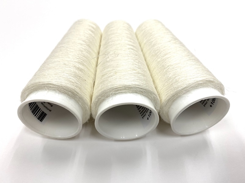 disolvable fil compose de 50% de fibres de lin